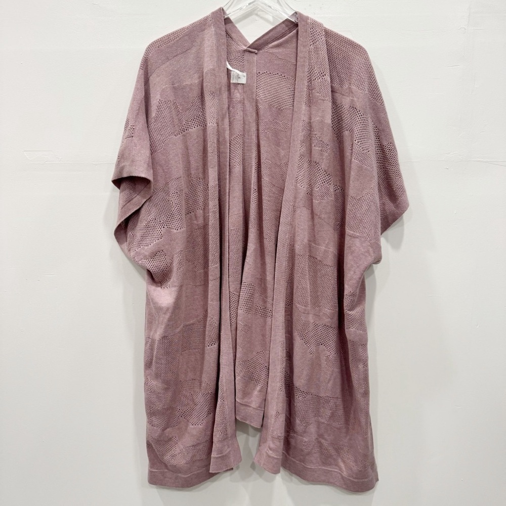 Lululemon Find Your Light Wrap in Heathered Vintage Mauve One Size Cotton Silk
